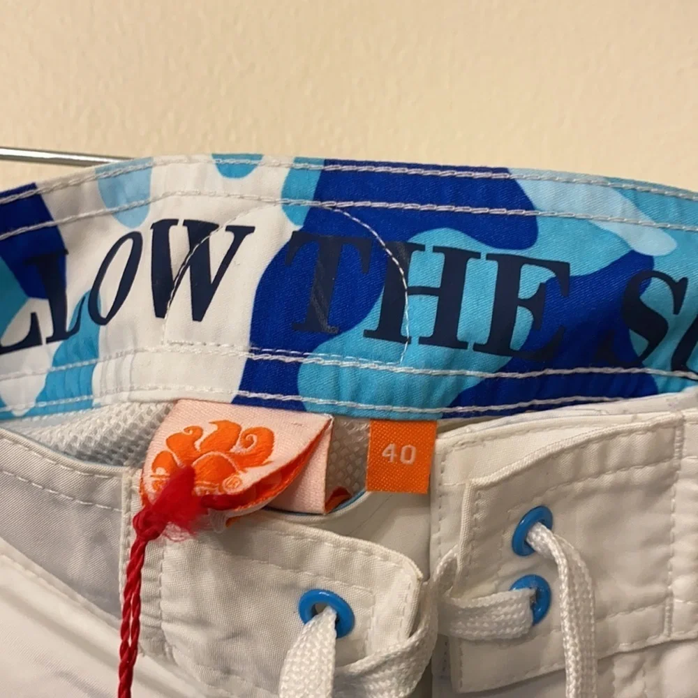 NWT Sundek Excalibur Blue Camo Swim Trunks (M3)